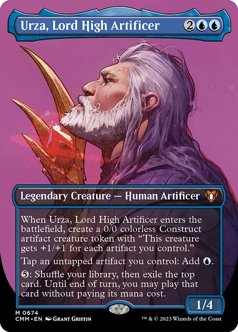 Urza, Lord High Artificer (674) [Commander Masters] [Borderless]