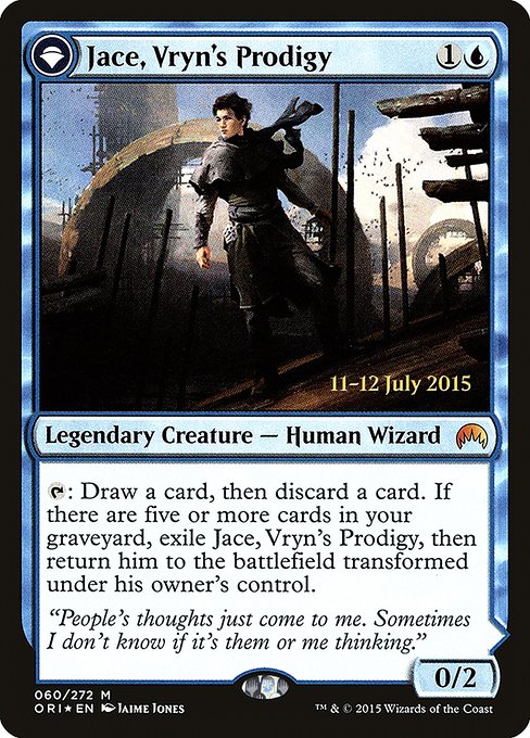 Jace, Vryn's Prodigy // Jace, Telepath Unbound (60s) [Magic Origins Promos]