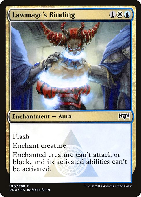 Lawmage's Binding (190) [Ravnica Allegiance]