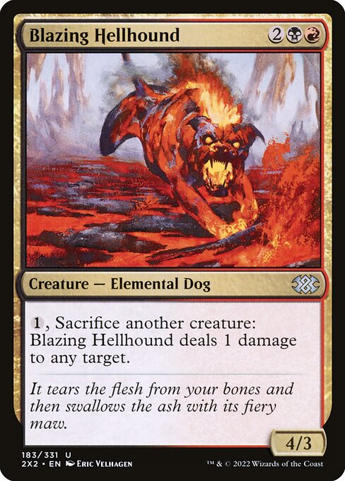Blazing Hellhound (183) [Double Masters 2022]