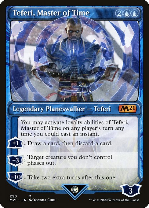 Teferi, Master of Time (293) [Core Set 2021] [Showcase]
