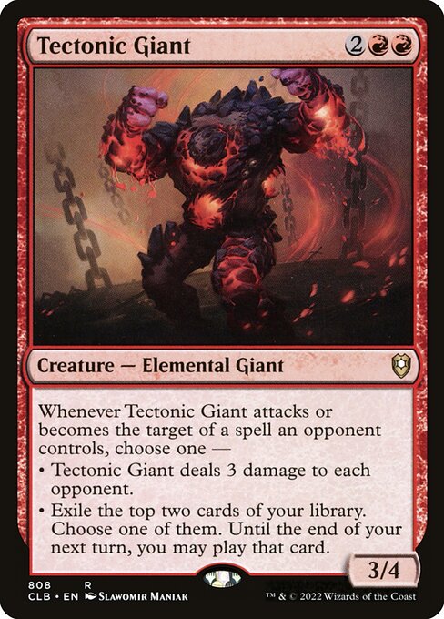 Tectonic Giant (808) [Commander Legends: Battle for Baldur's Gate]
