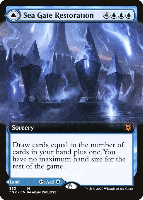 Sea Gate Restoration // Sea Gate, Reborn (333) [Zendikar Rising] [Extended Art]