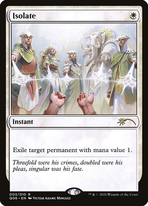 Isolate (3) [Pioneer Challenger Decks 2021]