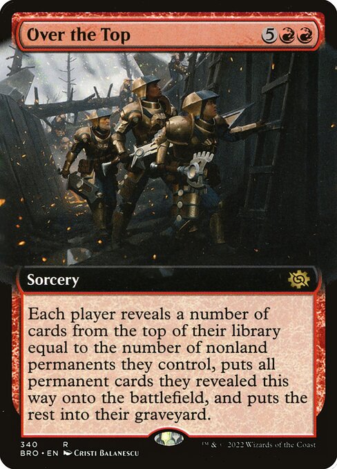 Over the Top (340) [The Brothers' War] [Extended Art]