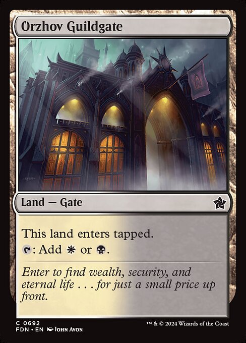 Orzhov Guildgate (692) [Foundations]