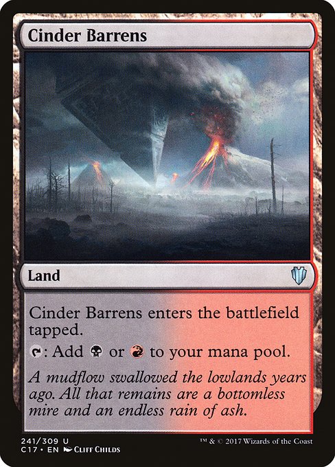 Cinder Barrens (241) [Commander 2017]