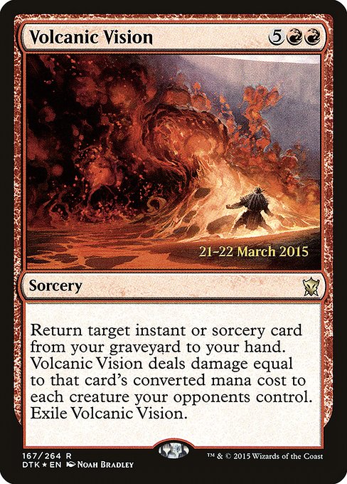 Volcanic Vision (167s) [Dragons of Tarkir Promos]