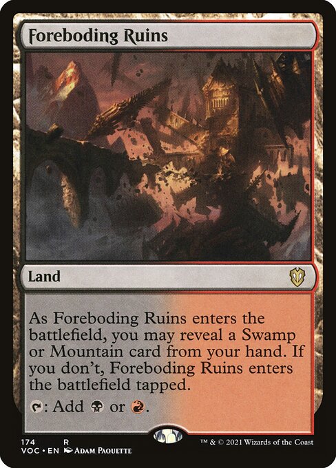 Foreboding Ruins (174) [Crimson Vow Commander]