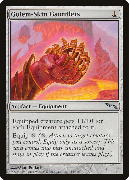 Golem-Skin Gauntlets (181) [Mirrodin]
