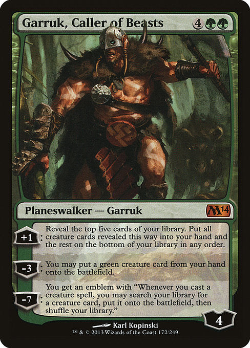 Garruk, Caller of Beasts (172) [Magic 2014]