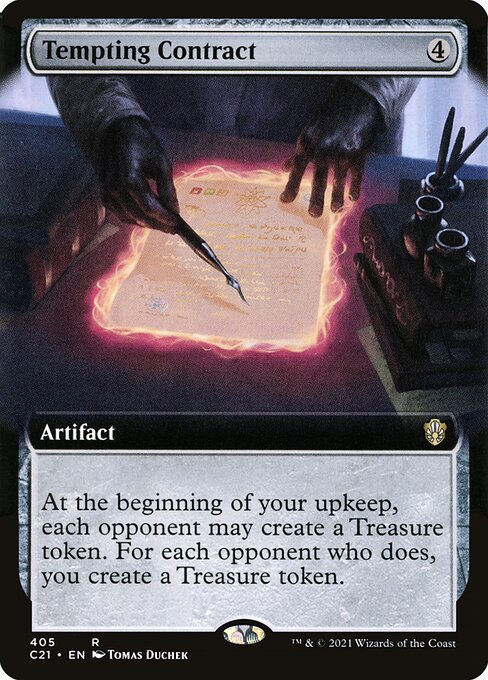Tempting Contract (405) [Commander 2021] [Extended Art]