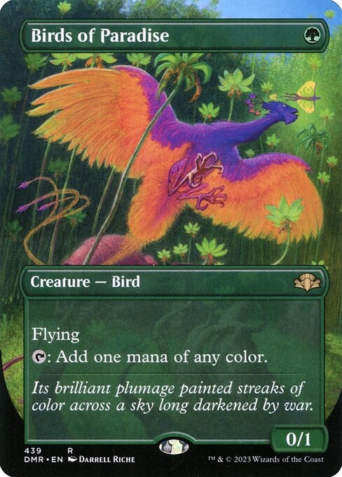 Birds of Paradise (439) [Dominaria Remastered] [Borderless]