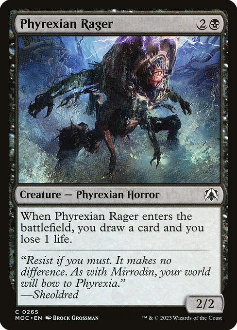 Phyrexian Rager (265) [March of the Machine Commander]