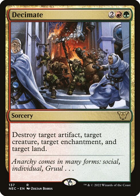 Decimate (137) [Neon Dynasty Commander]