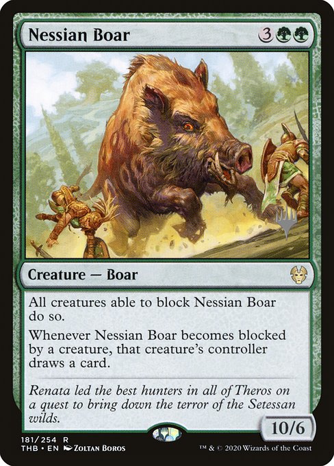 Nessian Boar (181p) [Theros Beyond Death Promos]