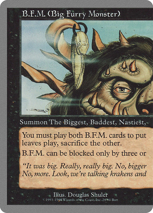 B.F.M. (Big Furry Monster) (28) [Unglued]
