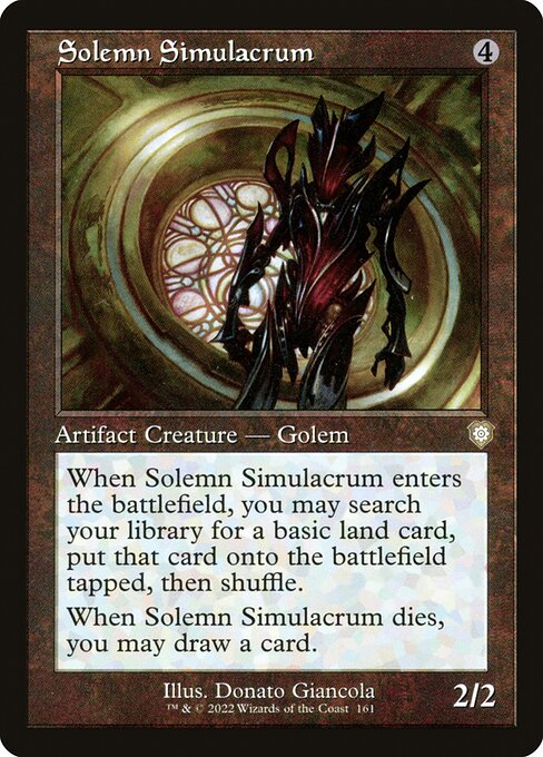 Solemn Simulacrum (161) [The Brothers' War Commander]