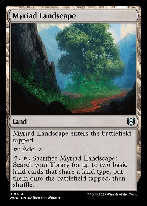 Myriad Landscape (164) [Wilds of Eldraine Commander]