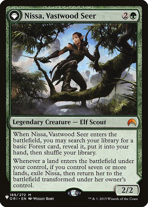 Nissa, Vastwood Seer // Nissa, Sage Animist (ORI-189) [The List]