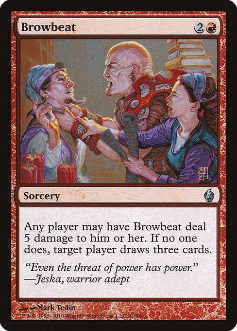 Browbeat (21) [Premium Deck Series: Fire and Lightning]