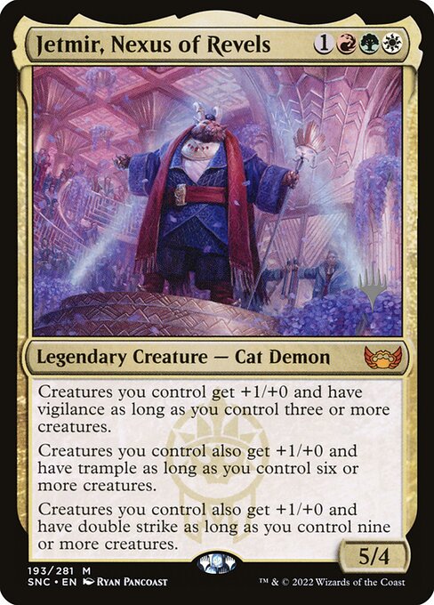 Jetmir, Nexus of Revels (193p) [Streets of New Capenna Promos]