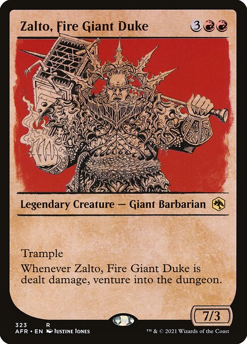 Zalto, Fire Giant Duke (323) [Adventures in the Forgotten Realms] [Showcase]