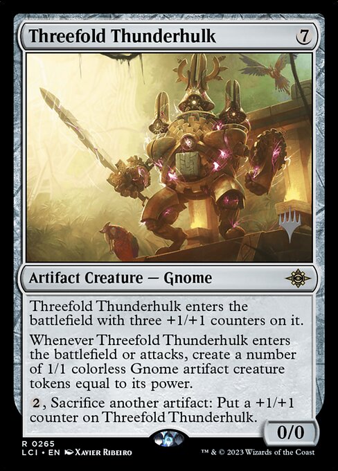 Threefold Thunderhulk (265p) [The Lost Caverns of Ixalan Promos]