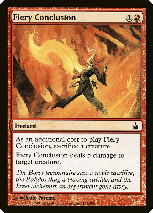 Fiery Conclusion (122) [Ravnica: City of Guilds]