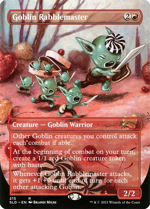 Goblin Rabblemaster (215) [Secret Lair Drop] [Borderless]
