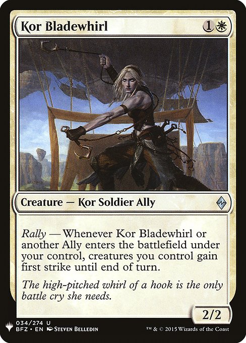 Kor Bladewhirl (BFZ-34) [The List]
