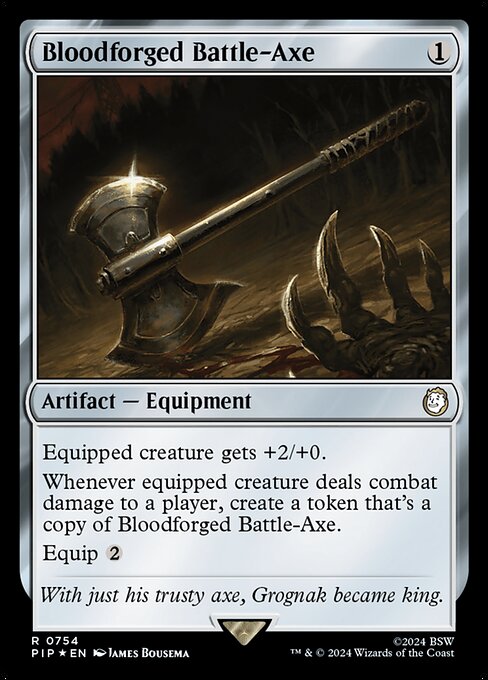 Bloodforged Battle-Axe (754) [Fallout]