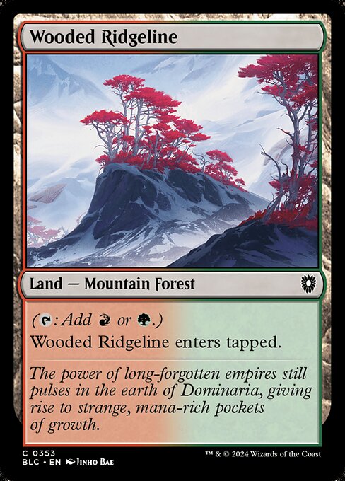 Wooded Ridgeline (353) [Bloomburrow Commander]