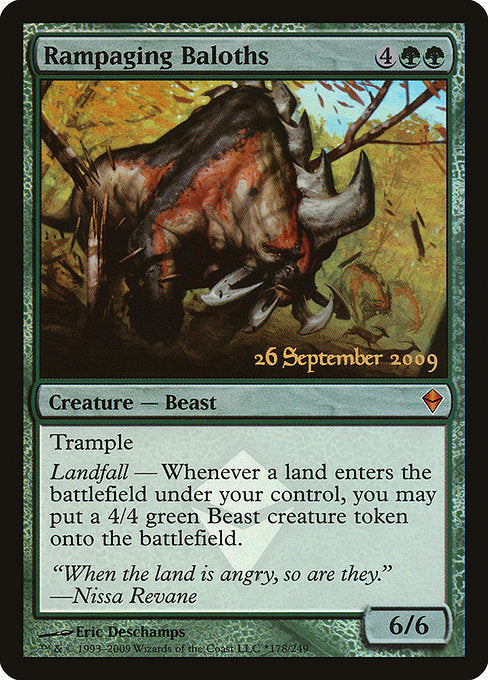 Rampaging Baloths (178★) [Zendikar Promos]