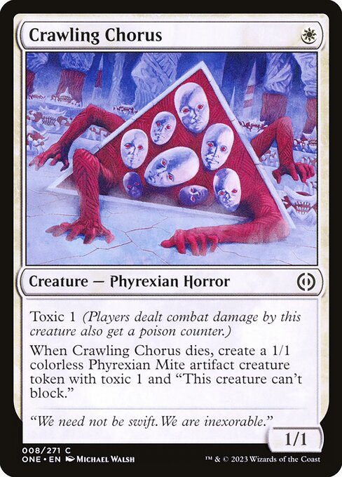 Crawling Chorus (8) [Phyrexia: All Will Be One]