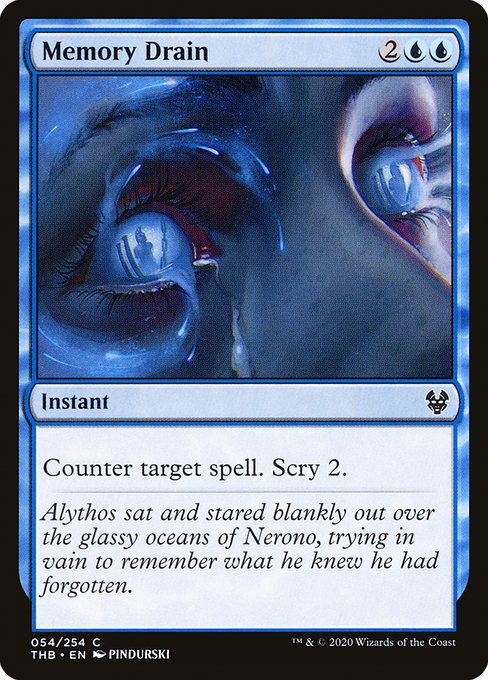 Memory Drain (54) [Theros Beyond Death]