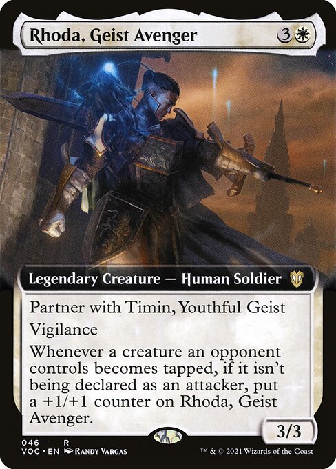Rhoda, Geist Avenger (46) [Crimson Vow Commander] [Extended Art]