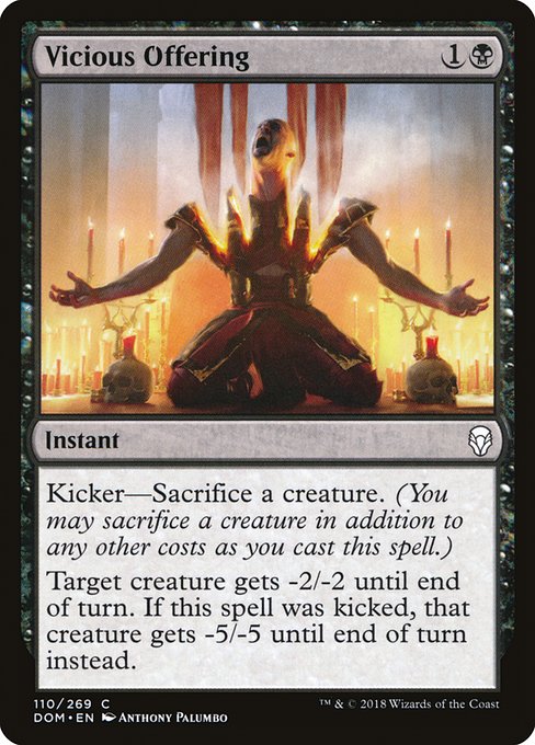 Vicious Offering (110) [Dominaria]