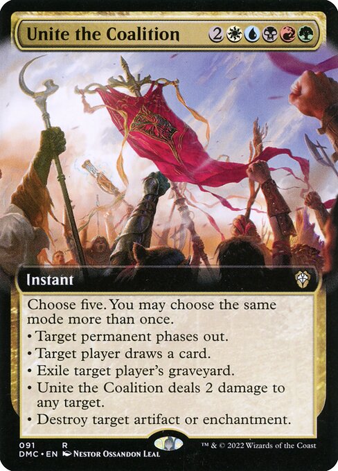 Unite the Coalition (91) [Dominaria United Commander] [Extended Art]
