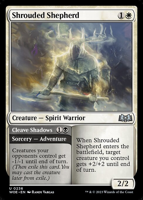 Shrouded Shepherd // Cleave Shadows (236) [Wilds of Eldraine]