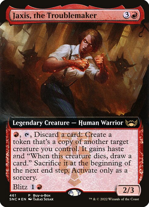 Jaxis, the Troublemaker (461) [Streets of New Capenna] [Extended Art]