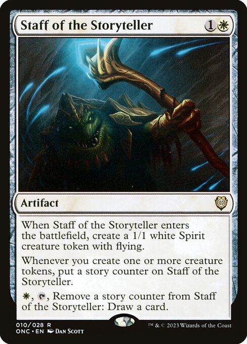 Staff of the Storyteller (10) [Phyrexia: All Will Be One Commander]