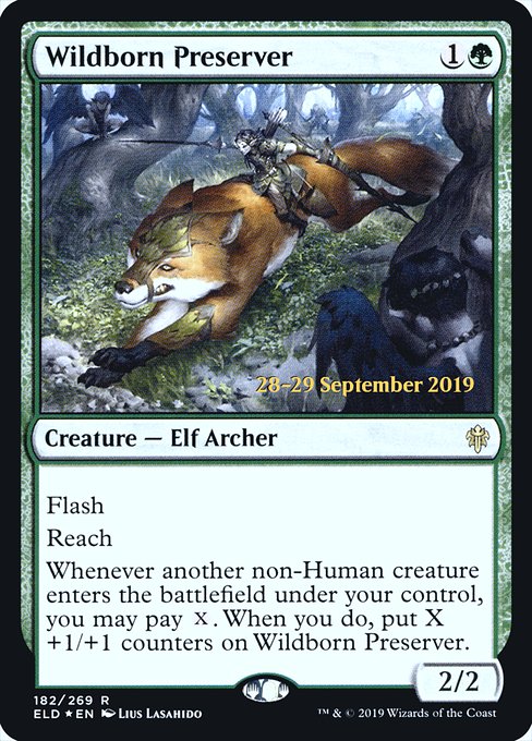 Wildborn Preserver (182s) [Throne of Eldraine Promos]