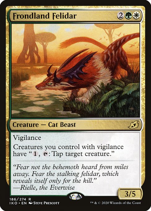 Frondland Felidar (186) [Ikoria: Lair of Behemoths]