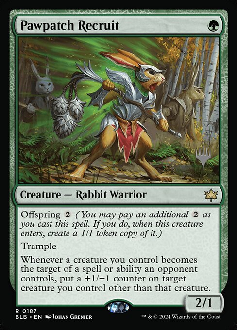 Pawpatch Recruit (187p) [Bloomburrow Promos]