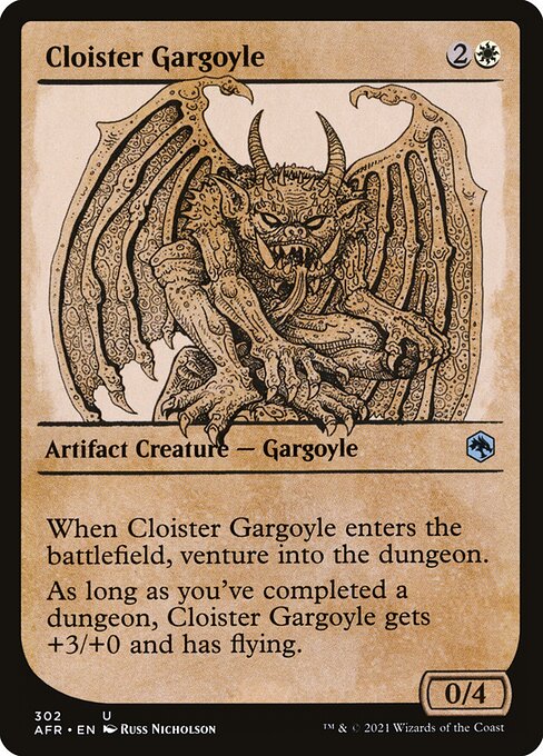 Cloister Gargoyle (302) [Adventures in the Forgotten Realms] [Showcase]