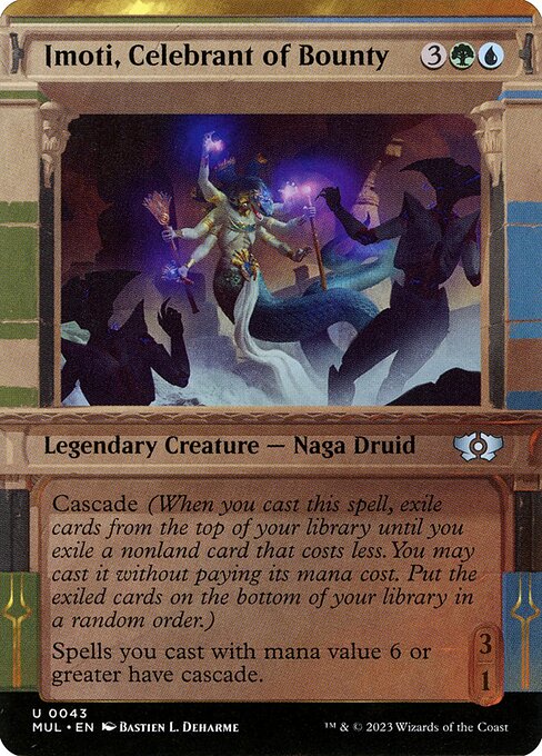 Imoti, Celebrant of Bounty (43) [Multiverse Legends] [Showcase, Borderless]