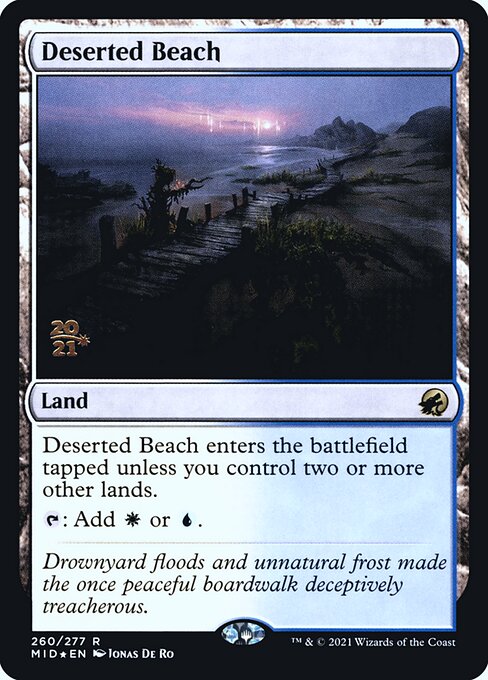 Deserted Beach (260s) [Innistrad: Midnight Hunt Promos]