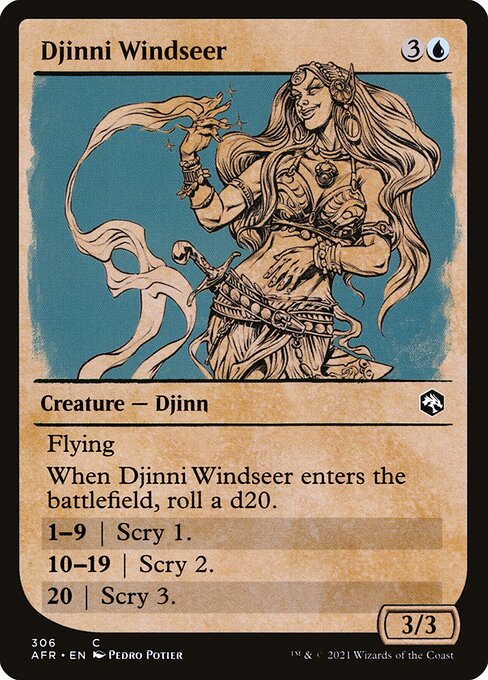 Djinni Windseer (306) [Adventures in the Forgotten Realms] [Showcase]