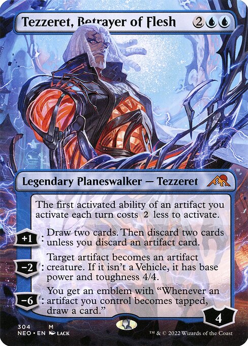 Tezzeret, Betrayer of Flesh (304) [Kamigawa: Neon Dynasty] [Borderless]